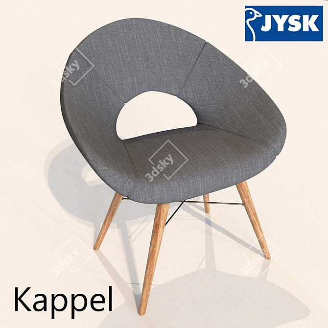 Jysk Kappel - Stylish Grey Oak Sideboard 3D model image 1