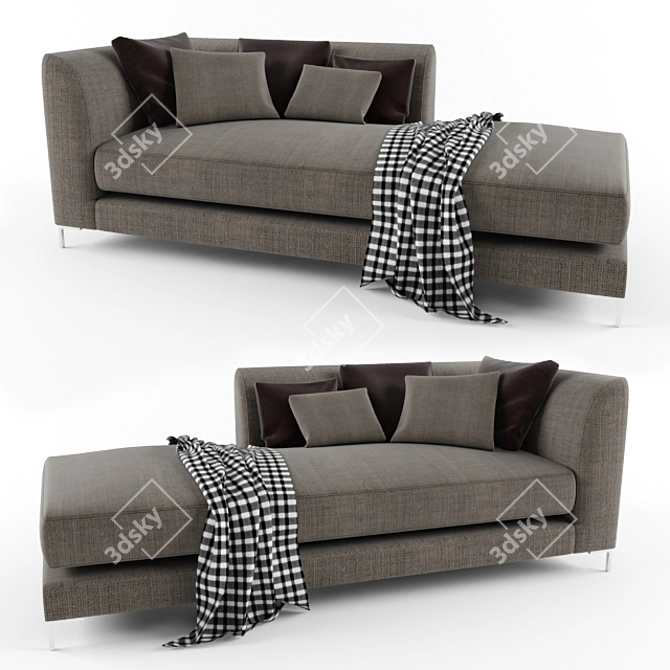 Modern Picasso Couch 3D model image 1