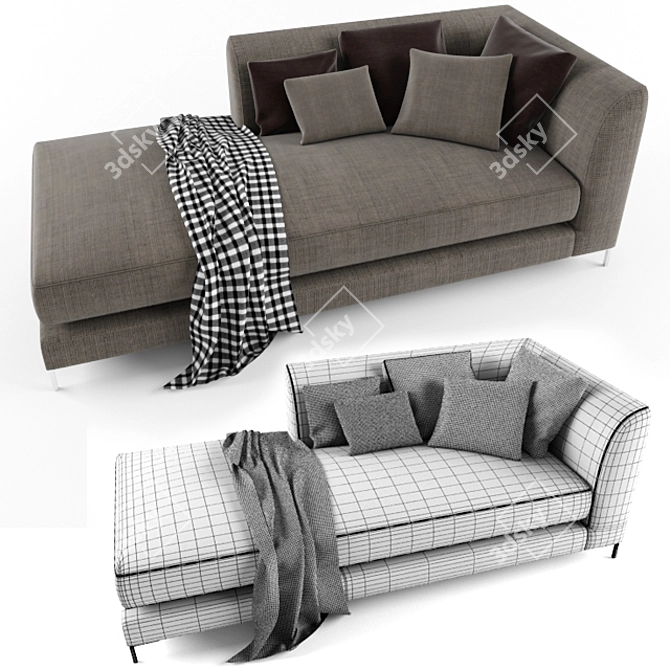 Modern Picasso Couch 3D model image 3