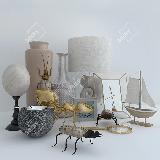 Elegant Zara Home Collection 3D model image 1