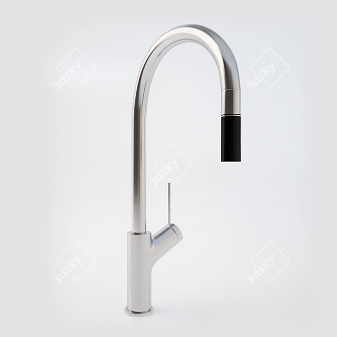 Elegant Olivieri Kitchen Tap 3D model image 2