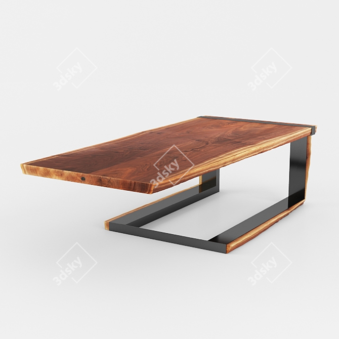 Modern Knight: Stylish Table 3D model image 1