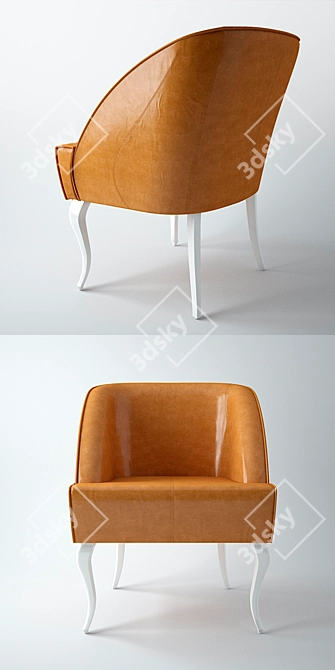 Elegant Lobby Seating: High-Poly Design 3D model image 2