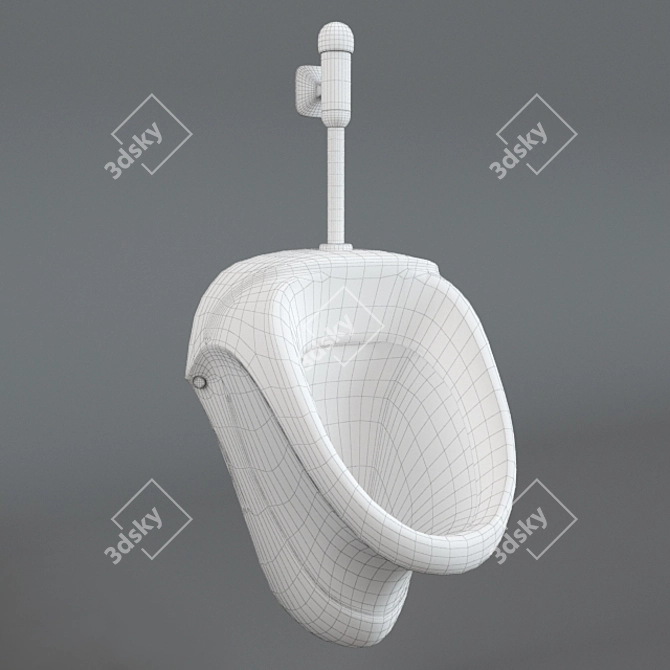 Compact Vidima Urinal for Small Spaces 3D model image 2