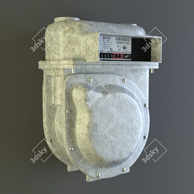 Smart Gas Meter - Accurately Tracks Gas Consumption 3D model image 1