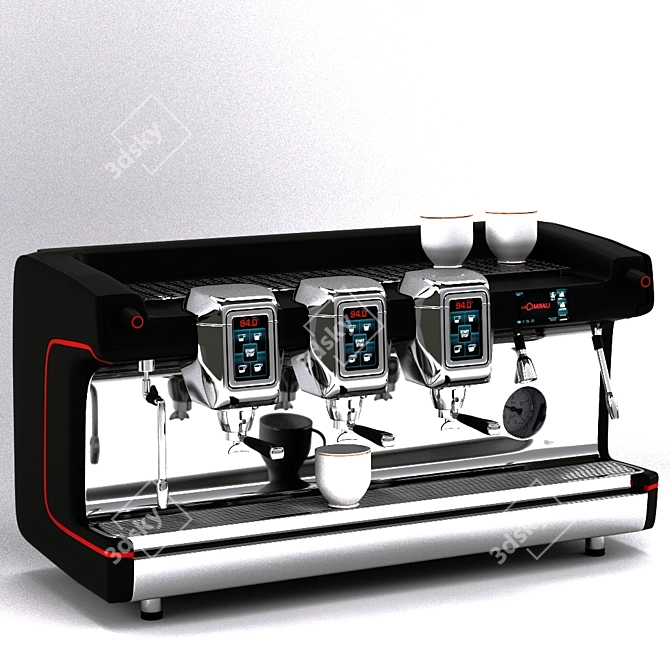 CaféStyle Coffee Machine 3D model image 2