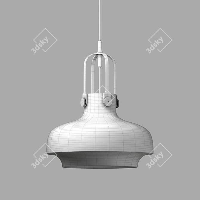 Copenhagen Pendant SC6: Sleek Steel & Beautiful Shades 3D model image 3