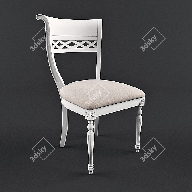 Elegant VERONA Chair 3D model image 1