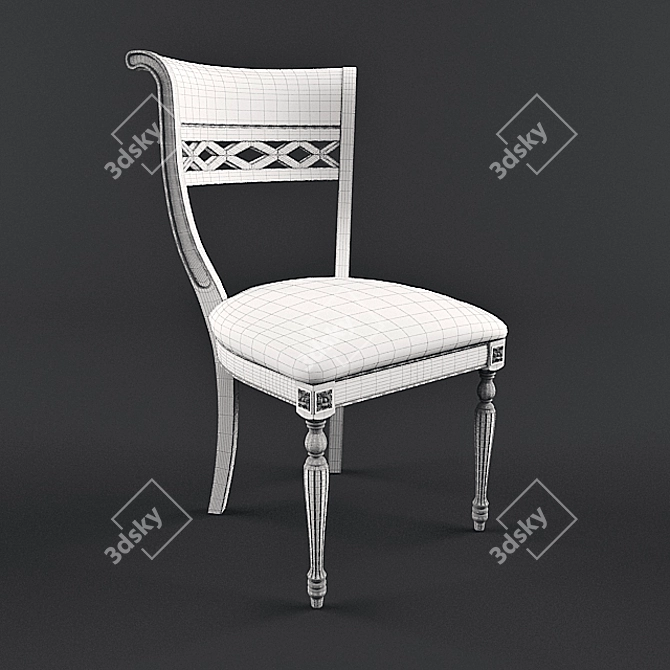 Elegant VERONA Chair 3D model image 2