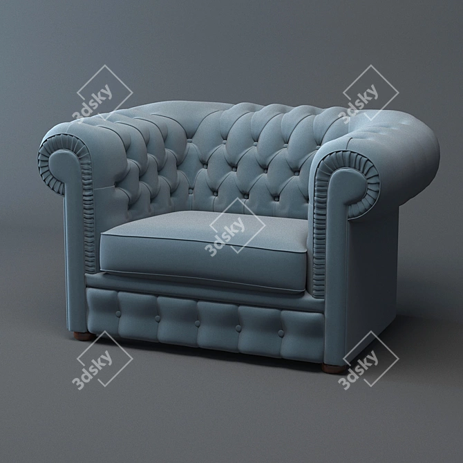 Modern Chelsi Armchair: Stylish & Comfortable 3D model image 2