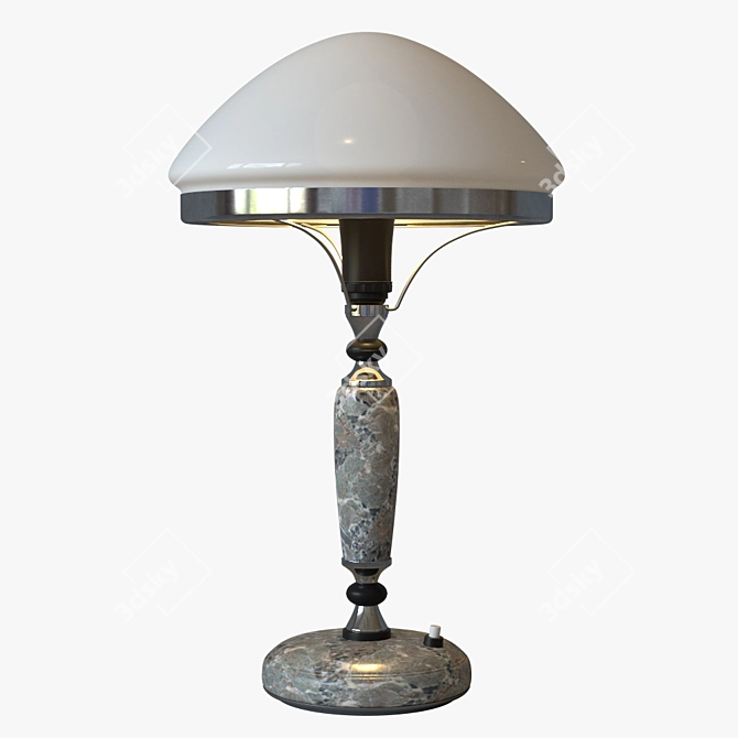 Modern Marble Table Lamp 3D model image 1