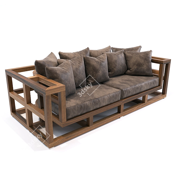 Camus Collection Squeleton Sofa | 240 x 110 x 70 cm 3D model image 1