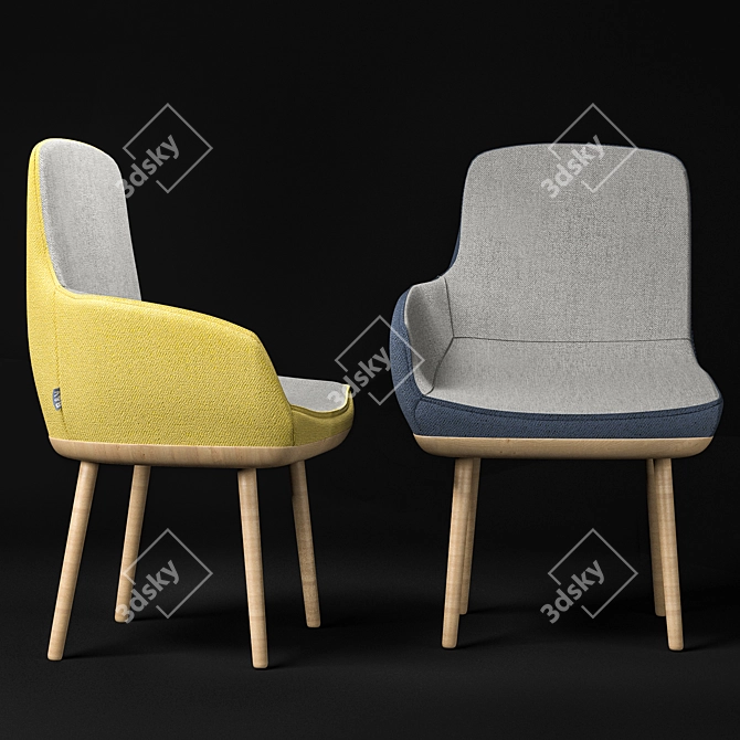 Elevate Comfort: Ego Chair 3D model image 2