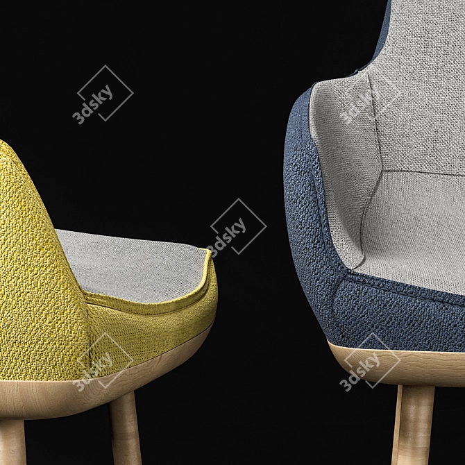 Elevate Comfort: Ego Chair 3D model image 3