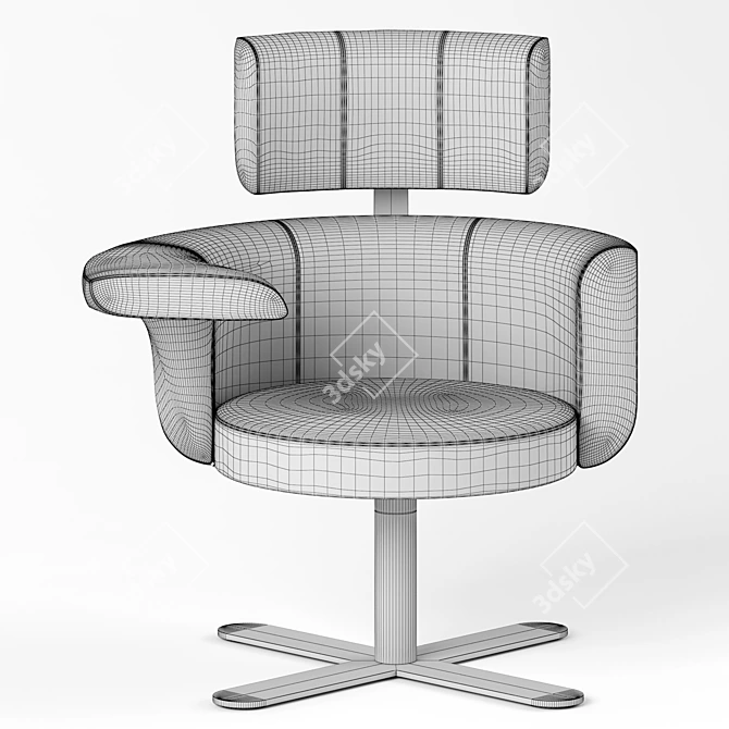 Modern and Stylish Hotspot Chair: Kinnarps 3D model image 2