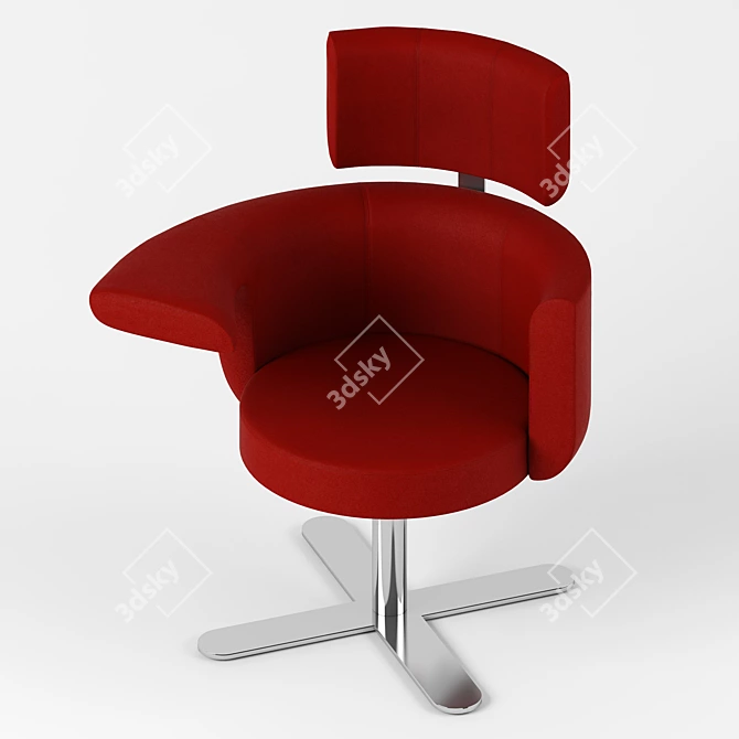 Modern and Stylish Hotspot Chair: Kinnarps 3D model image 3