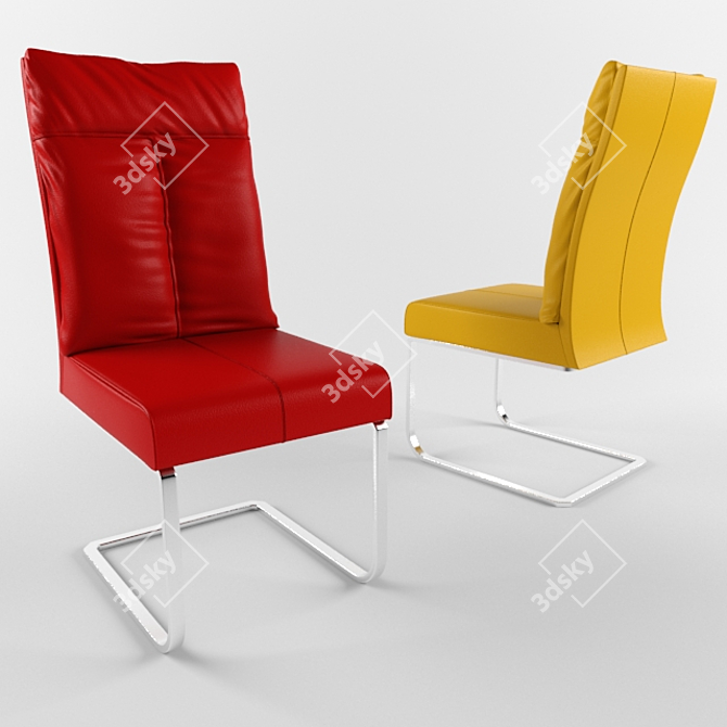 Stylish ITALGRUPPO KURT Chair 3D model image 1