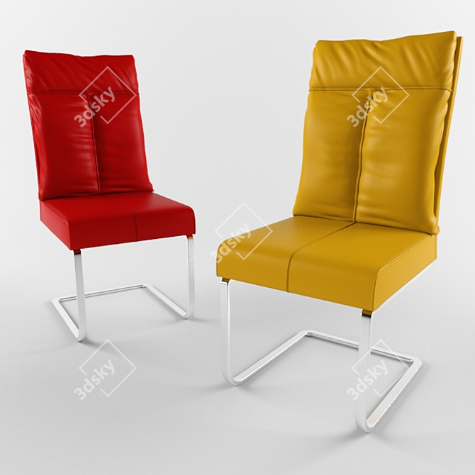 Stylish ITALGRUPPO KURT Chair 3D model image 2