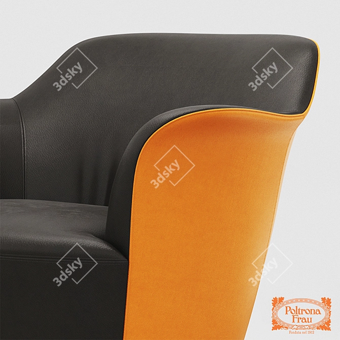 Poltrona Frau "Aida" Accent Chair 3D model image 2