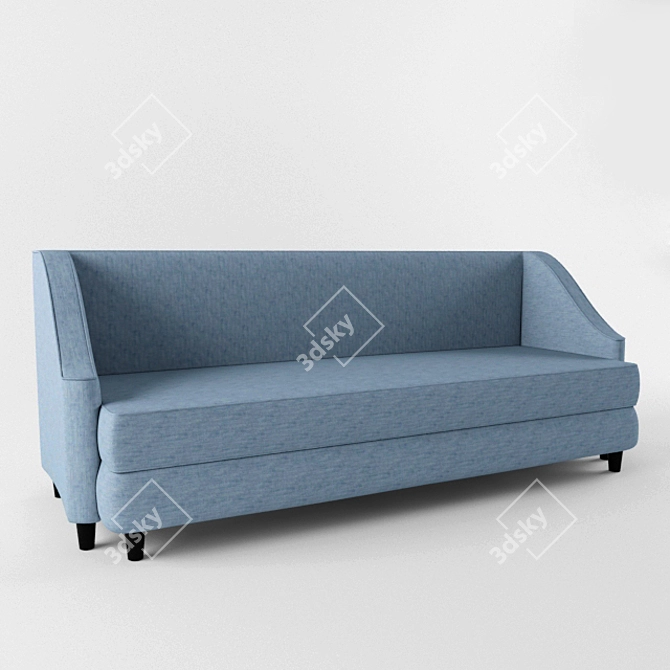 Ewald Foxtrot Straight Sofa 3D model image 1