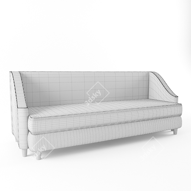 Ewald Foxtrot Straight Sofa 3D model image 2