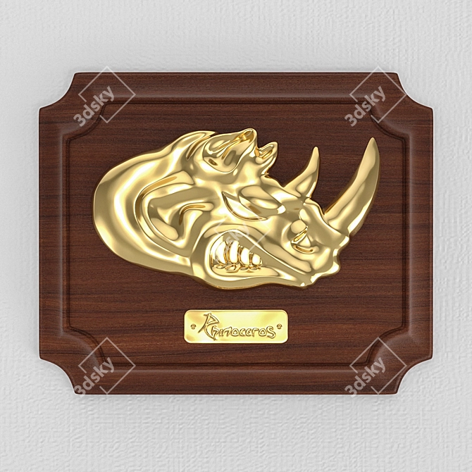 Rhino Signboard 3D model image 1