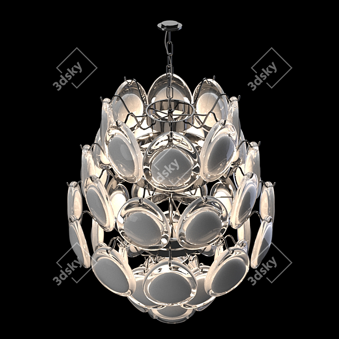 Luxury Caviar Pendant Light 3D model image 2