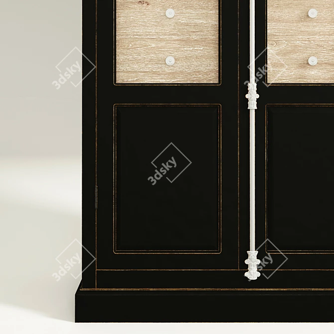 Modern Full House Wardrobe 3D model image 2