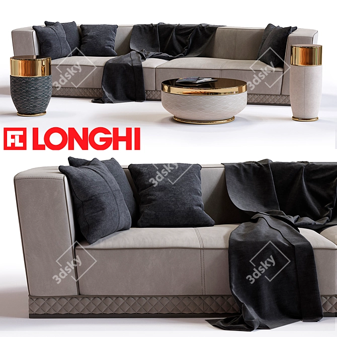 Fratelli Longhi WELLES | Double Depth Sofa 3D model image 1