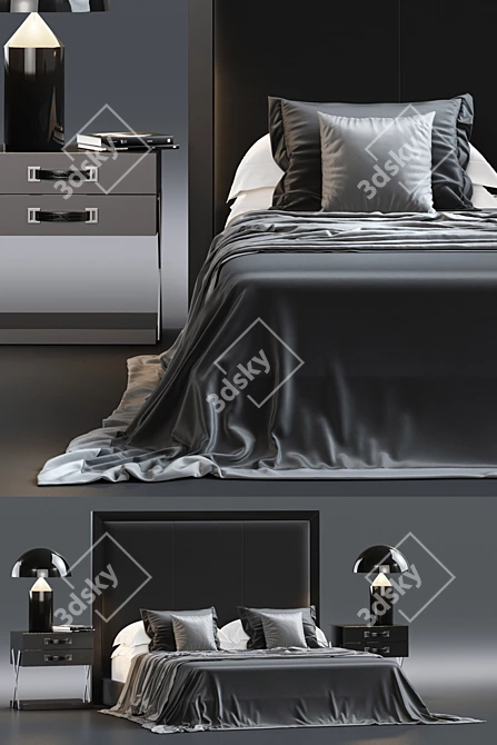 Luxurious Bed by S & C 3D model image 2