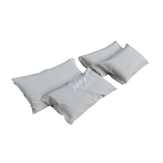 Realistic Pillows: CORONA & VRAY 3D model image 1