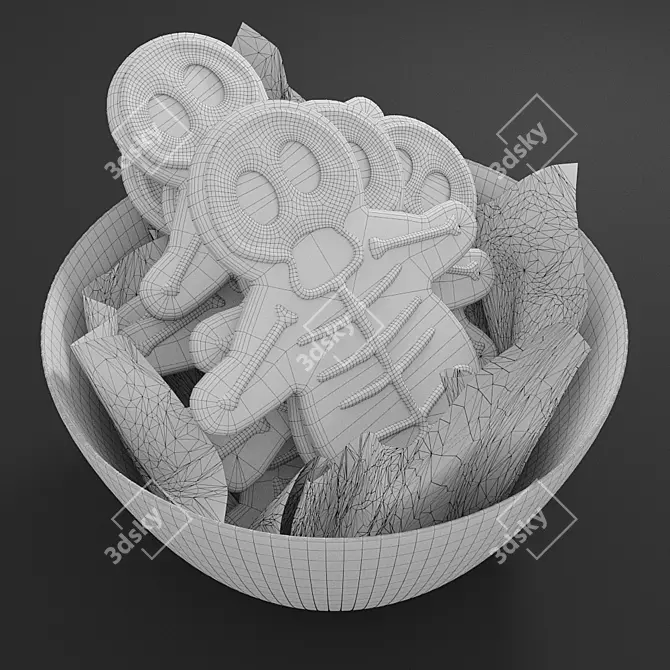 Spooky Gingerbread Halloween Treats 3D model image 3