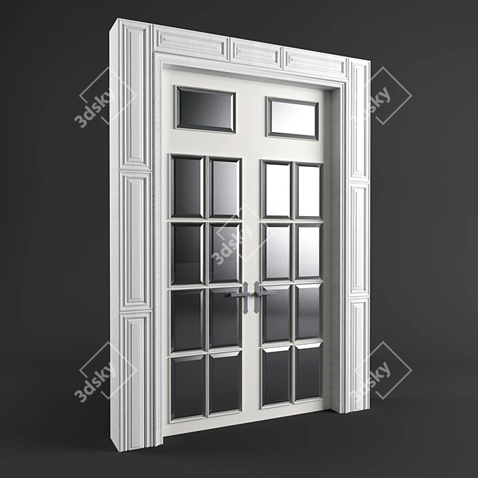 Magic Portal White Door 3D model image 1