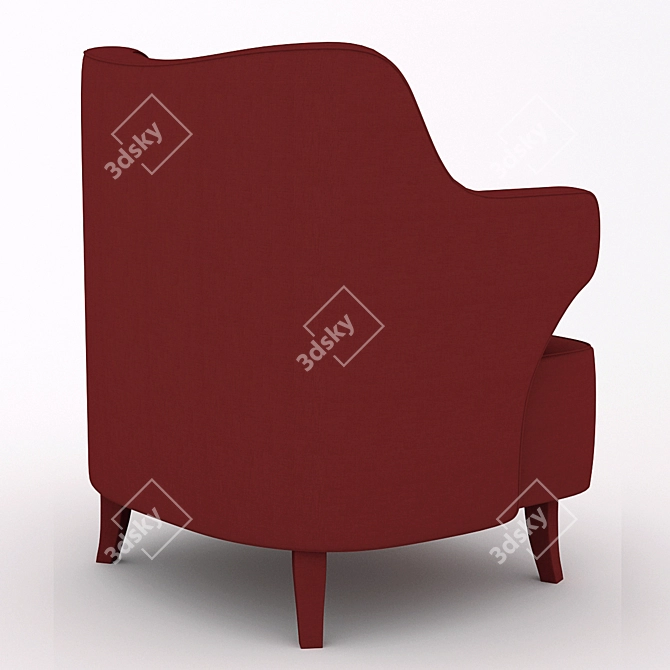 Elegant Comfort: Brabbu Armchair 3D model image 3