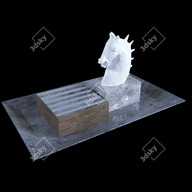 Elegant Restoration Hardware Decor 3D model image 1