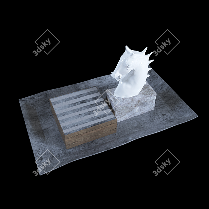 Elegant Restoration Hardware Decor 3D model image 2