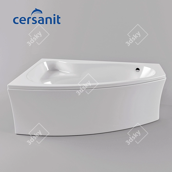 Elegant Sicilia Bathtub 3D model image 1