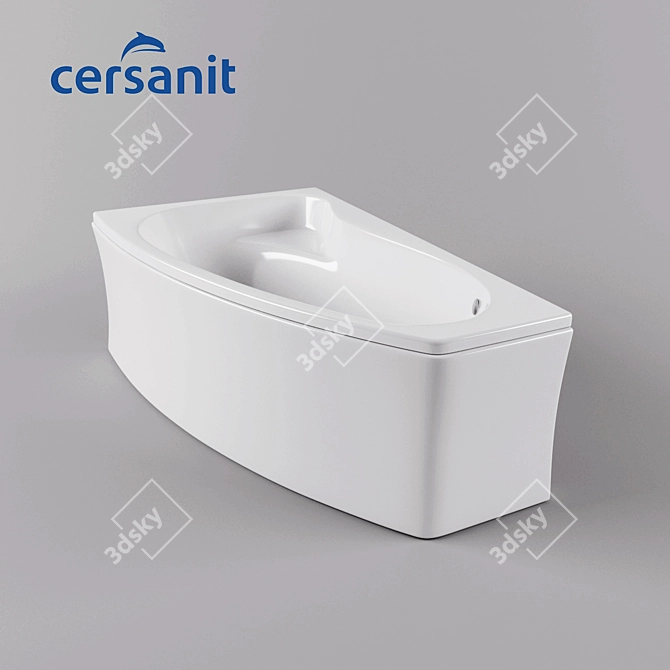 Elegant Sicilia Bathtub 3D model image 2