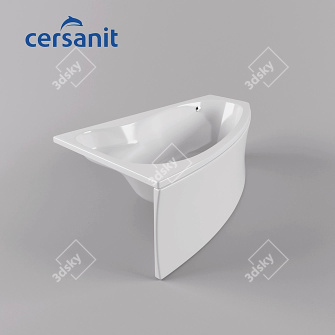 Elegant Sicilia Bathtub 3D model image 3