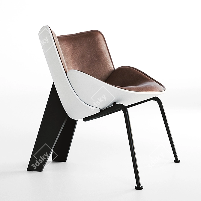 Contemporary Do-Maru Armchair by B&B Italia 3D model image 2