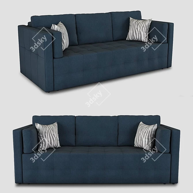 Sofia Modern Sofa - 2 Fabrics | 3dsmax2012 & OBJ Formats 3D model image 1