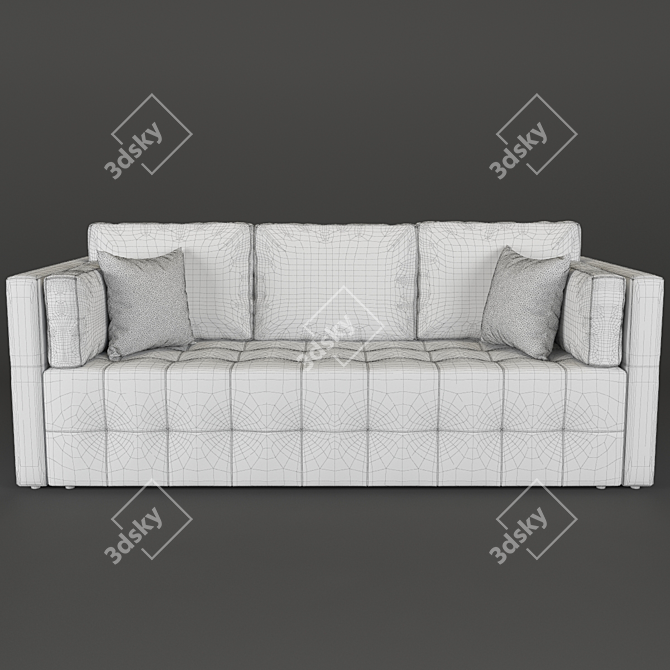 Sofia Modern Sofa - 2 Fabrics | 3dsmax2012 & OBJ Formats 3D model image 3