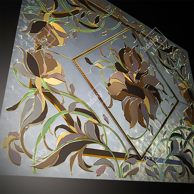 Elegant Glass Bloom 3D model image 2