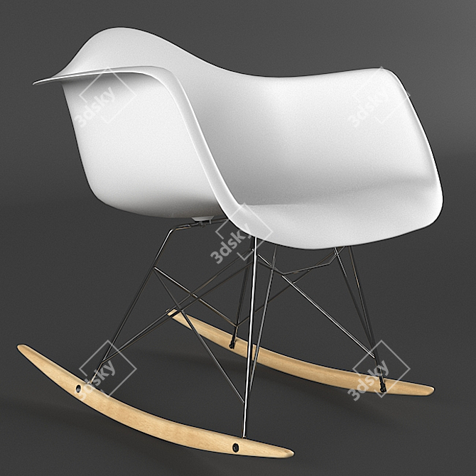 Eames Rocker Base Chair: Ultimate 3D Model 3D model image 1