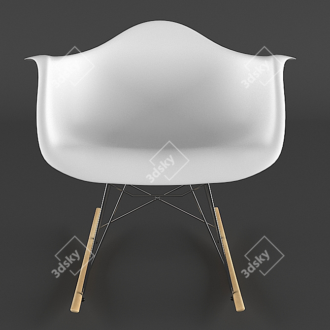 Eames Rocker Base Chair: Ultimate 3D Model 3D model image 2