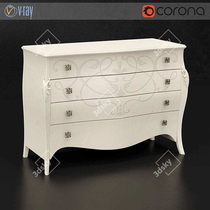 Italian Bbelle Diva Chest 3D model image 1