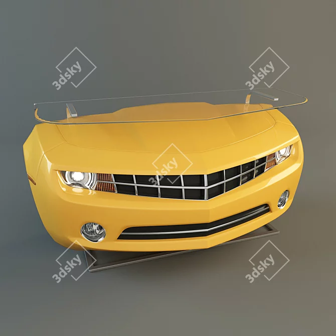 Vintage Chevrolet Camaro TV Stand 3D model image 1