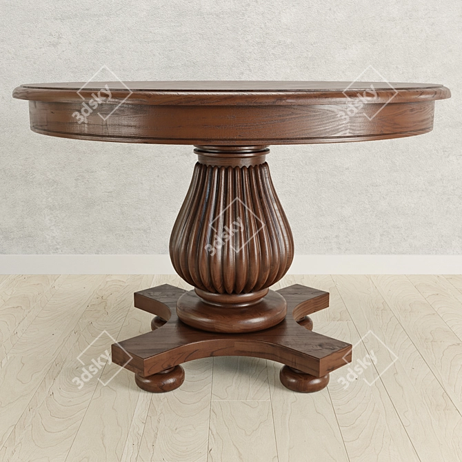 Eastridge Round Dining Table 3D model image 1