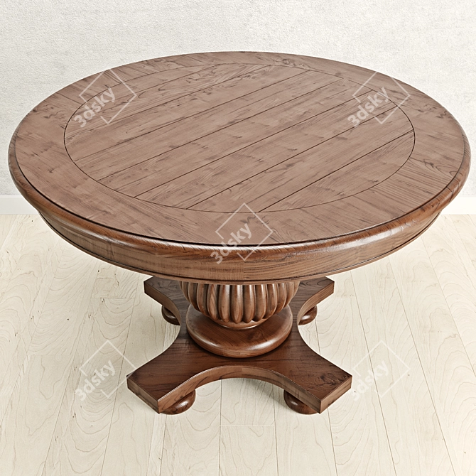 Eastridge Round Dining Table 3D model image 2