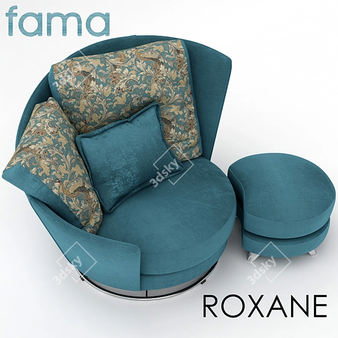 Sophisticated Armchair Roxane 3D model image 2